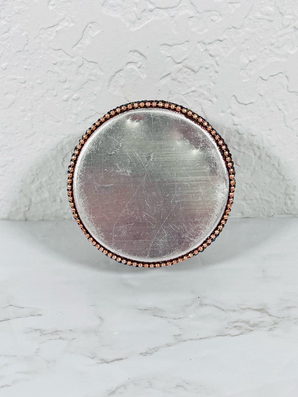 2 Jeweled Tin Trinket Boxes - Picture 5 of 11